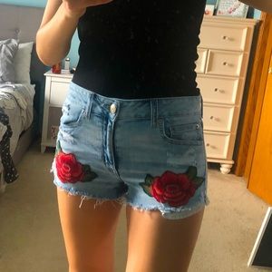 American Eagle HI-rise shortie shorts